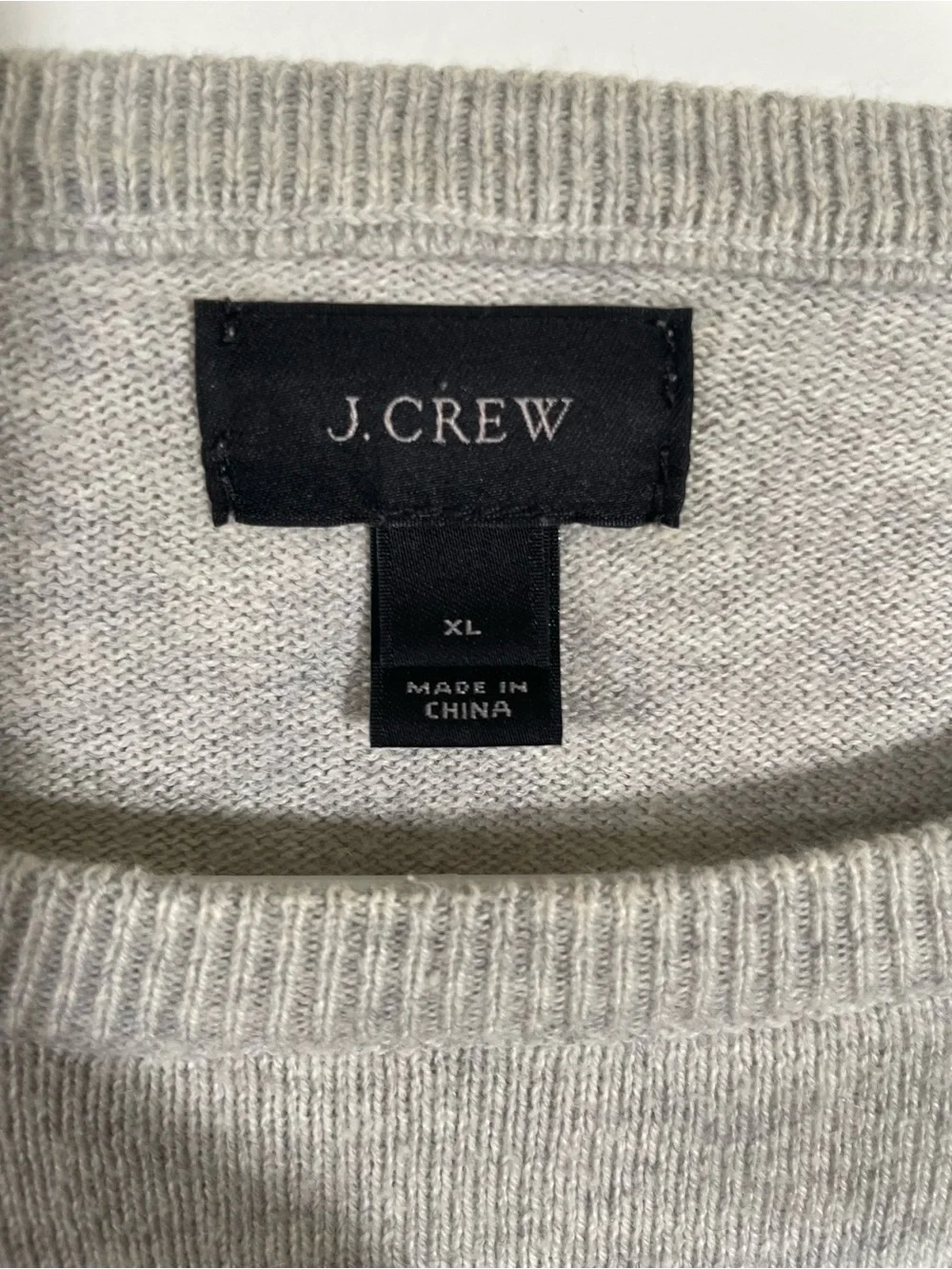 J. Crew striped sweater cotton/cashmere blend XL